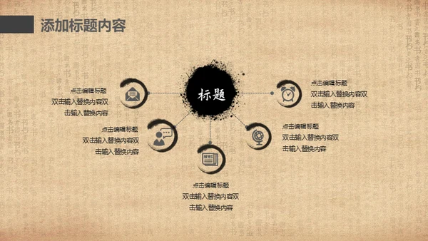 中国书法毛笔通用PPT模板