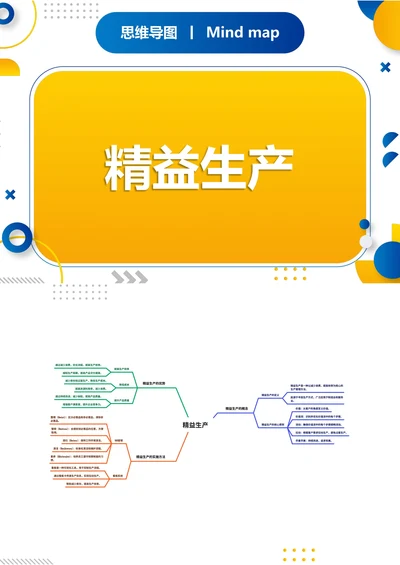 精益生产职场思维导图