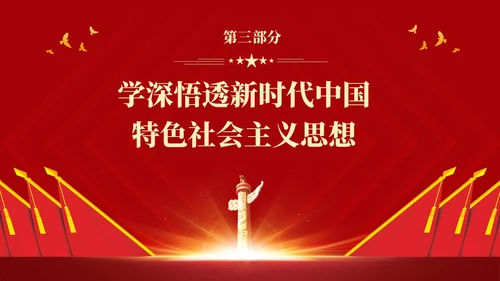 红色简约党建党课重温入党誓词PPT