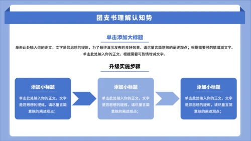 蓝色简约风大学竞选班委PPT模板