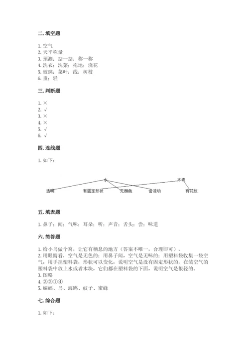 教科版小学科学一年级下册期末测试卷（夺冠系列）.docx