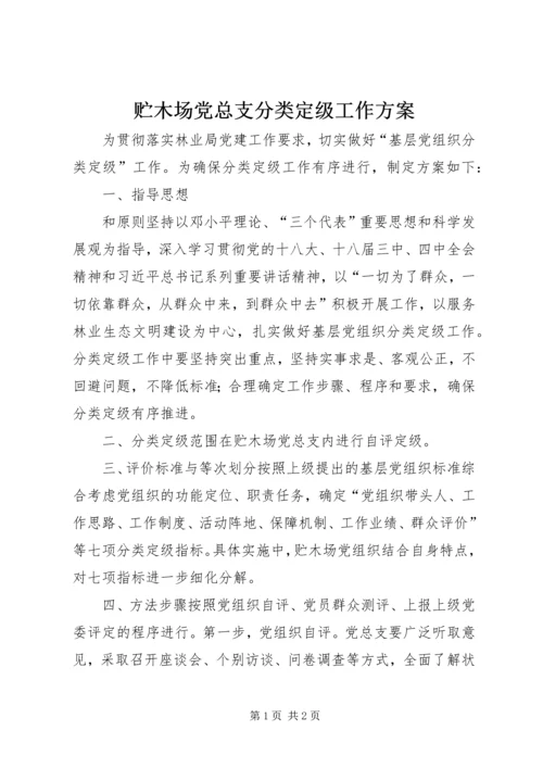 贮木场党总支分类定级工作方案.docx