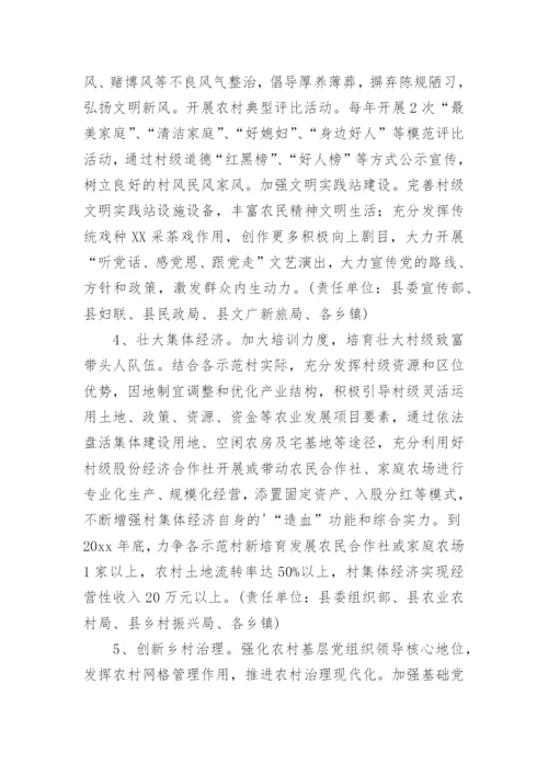 省级美丽乡村示范村建设方案.docx