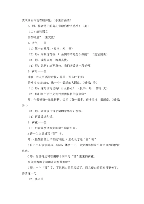 关于荷花教案锦集六篇.docx
