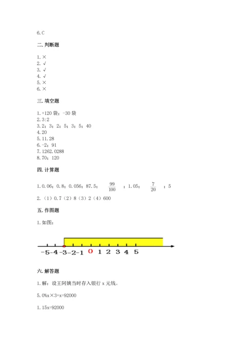 小学六年级下册数学期末卷（全优）.docx