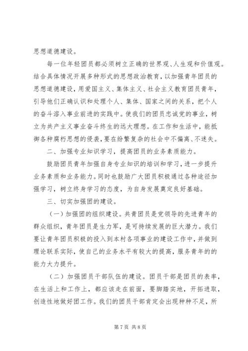 村居团支部工作计划.docx