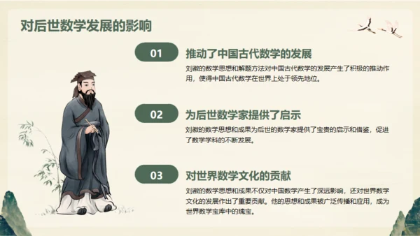 中国古代数学家明代刘徽生平介绍通用PPT模板