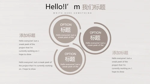 时尚木纹装饰公司通用PPT动态模板