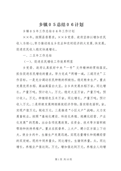 乡镇０５总结０６计划.docx