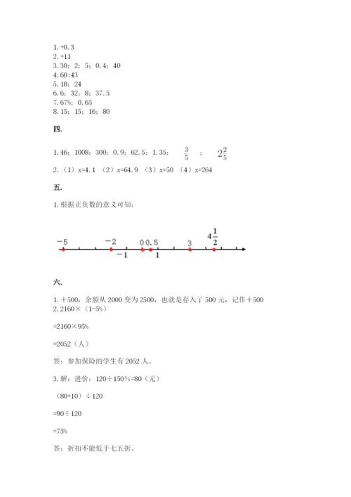 西师大版数学小升初模拟试卷【精练】.docx