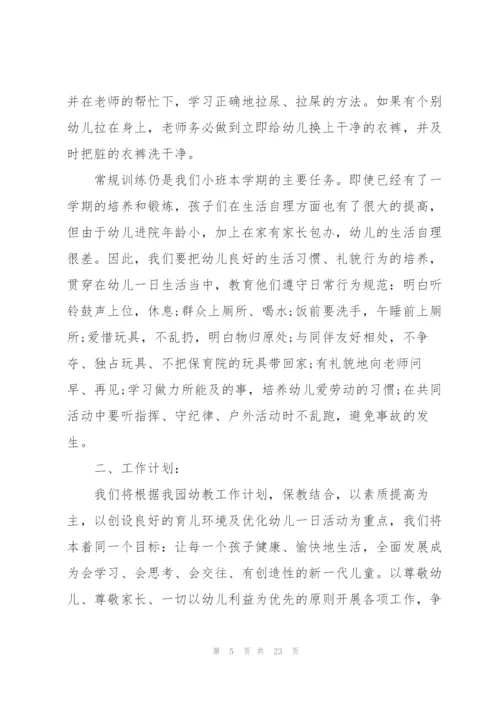2022年幼儿园小班新学期的工作计划5篇.docx