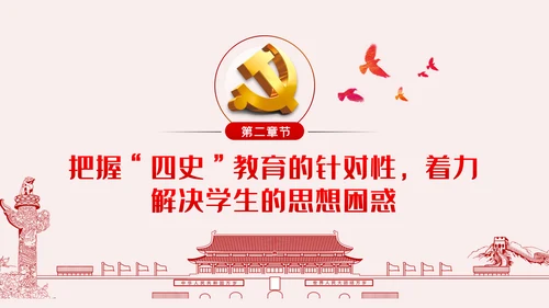 高效大学生加强四史教育动态PPT模板