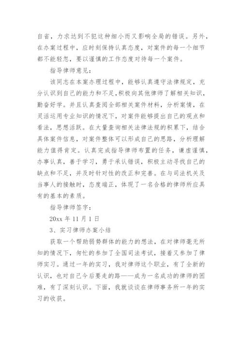 律师办案小结.docx