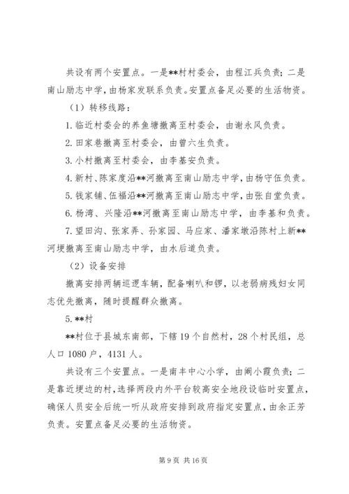 乡镇防汛人员疏散转移应急方案.docx