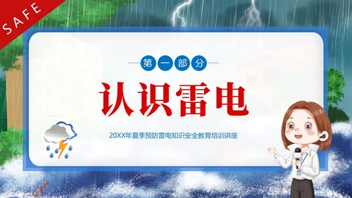防雷电安全教育夏季防雷电防汛安全教育PPT课件