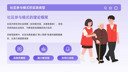 紫色插画风全面健康教育公共卫生PPT模板