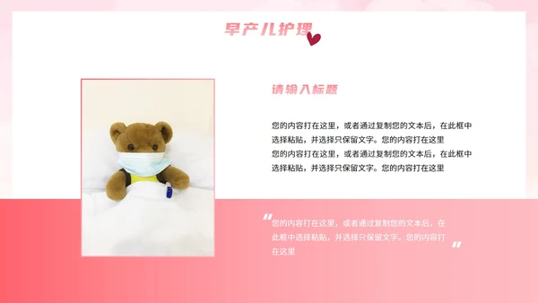 卡通插画产科护理主题科普PPT模板