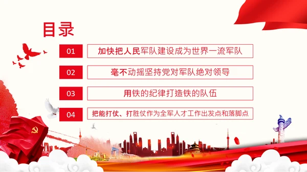 人民军队建设成为世界一流军队部队航母PPT