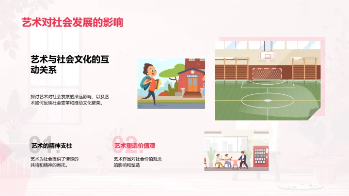 艺术学教学讲解PPT模板