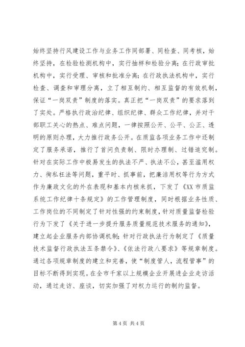 加强廉政文化建设全面提升质监社会形象.docx