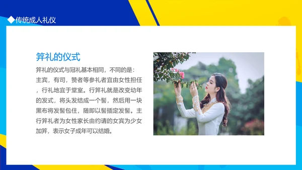 十八岁成人礼PPT模板