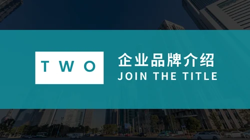 简约时尚企业品牌宣传公司介绍通用PPT模板