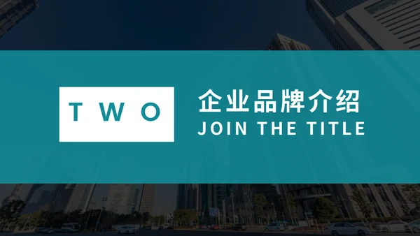 简约时尚企业品牌宣传公司介绍通用PPT模板