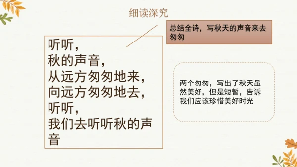 7 听听，秋的声音  课件