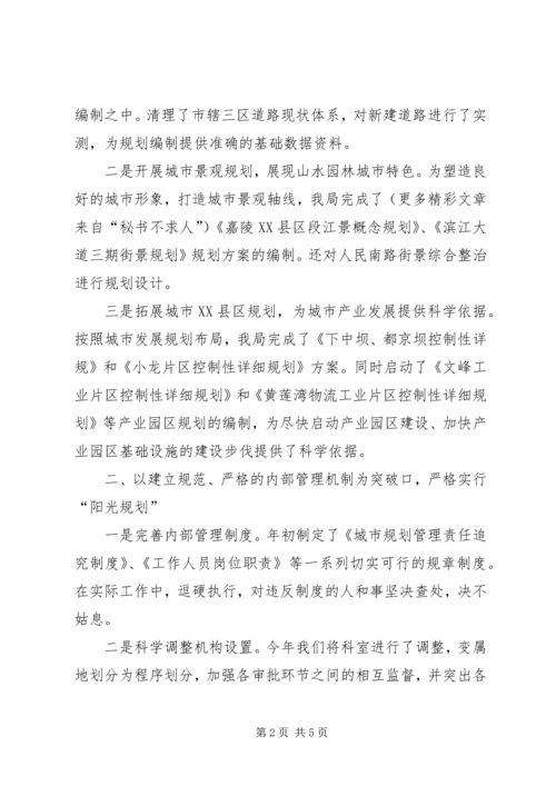 市规划局某年度工作总结 (2).docx