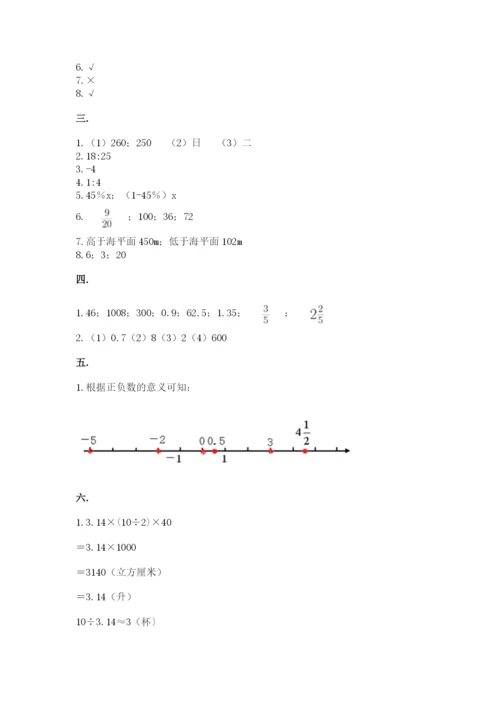 洛阳市小学数学小升初试卷汇编.docx