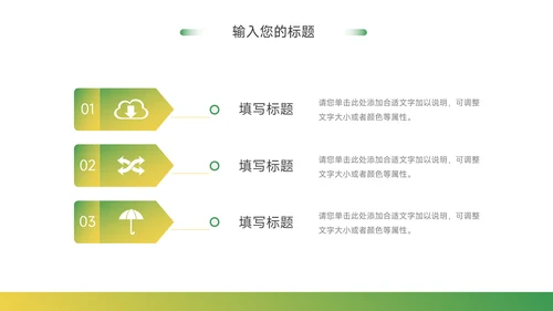 黄绿渐变实用公司部门培训PPT模板