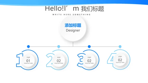 蓝色简约主治医师述职报告动态PPT封含PS