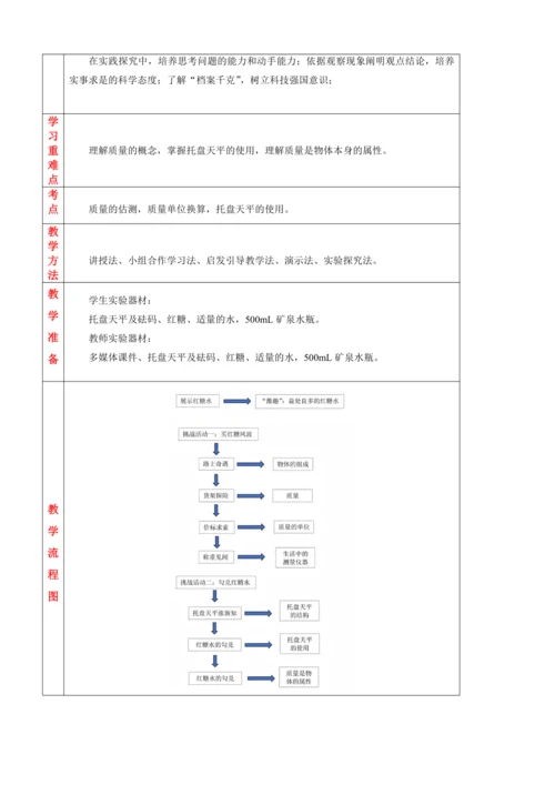 课时教学设计（质量）
