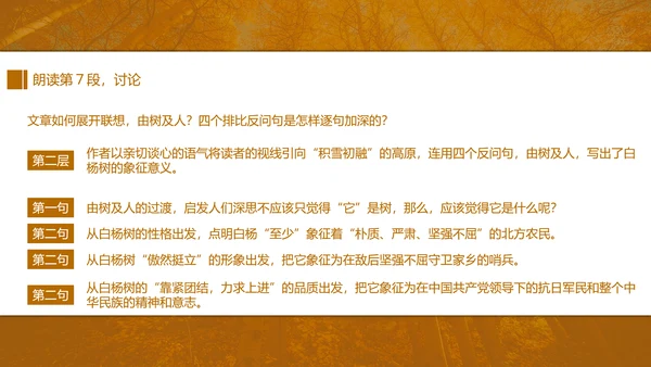 初中语文茅盾《白杨礼赞》PPT教学课件