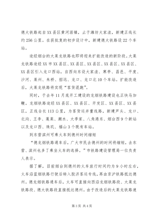 德龙烟铁路规划方案.docx