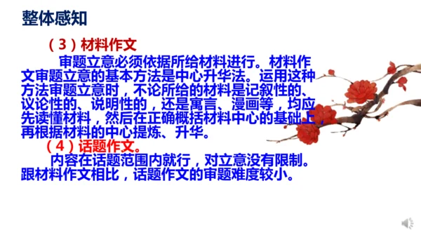 部编版九下语文第二单元写作〈审题立意〉同步课件