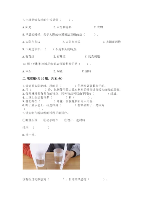 教科版二年级上册科学期末测试卷精品（巩固）.docx