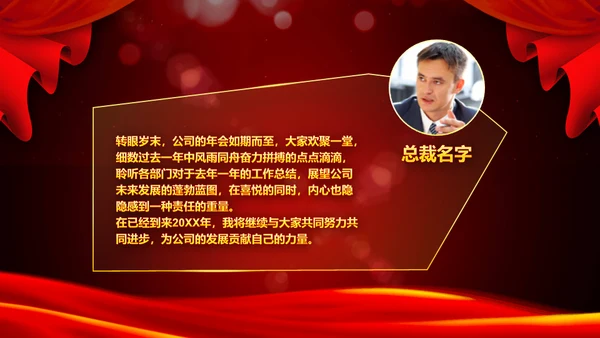 公司年度盛典年会颁奖典礼通用PPT模板