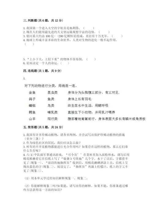 教科版六年级下册科学期末测试卷（网校专用）.docx