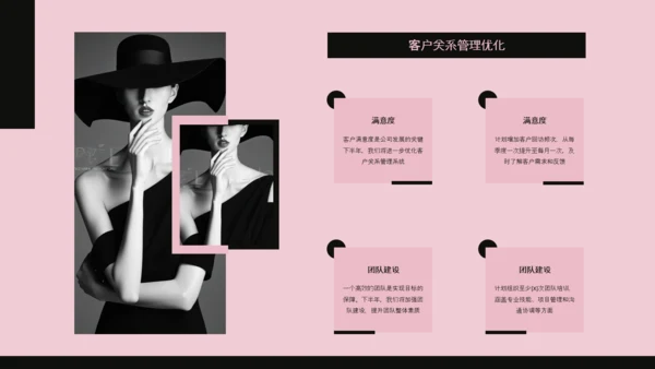 欧美风简约工作汇报PPT模板