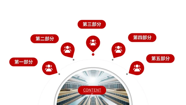 红色商务公司项目管理通用PPT模板