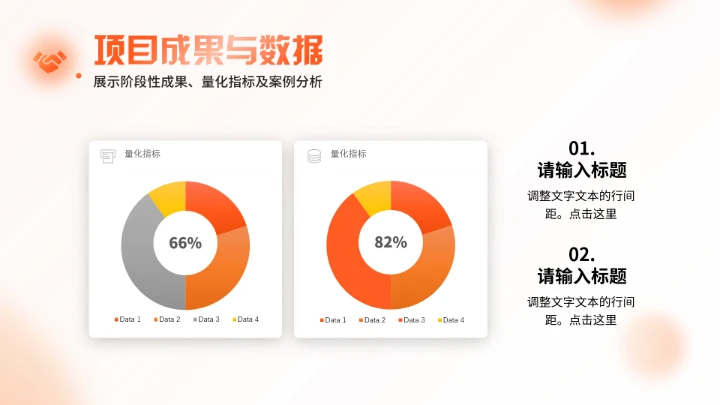 橙色大学生小组项目报告汇报通用PPT模版