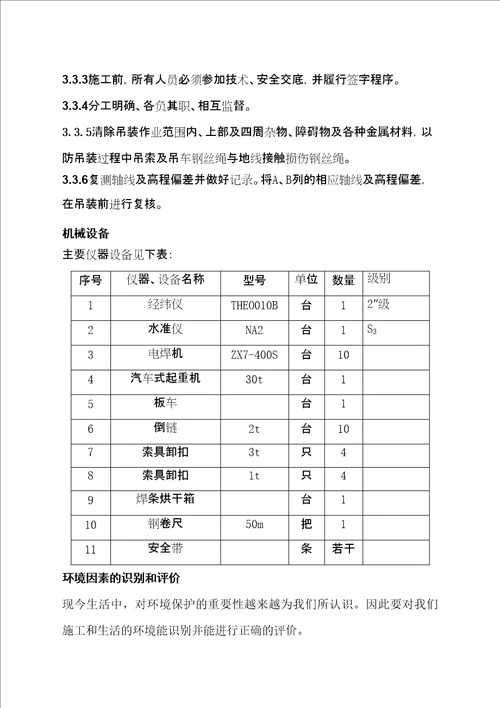 钢屋架制作与安装施工方案