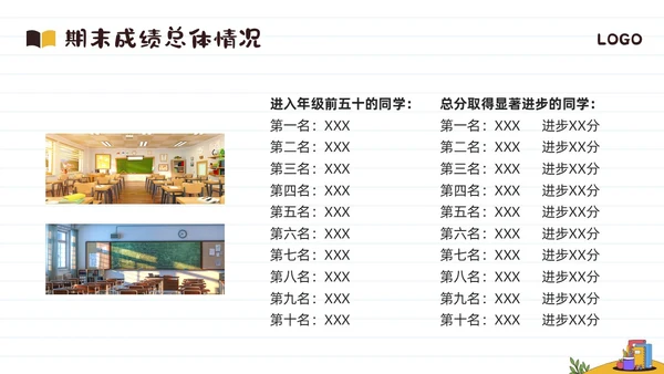黄棕简约期末家长会PPT模板宣传PPT动态PPT
