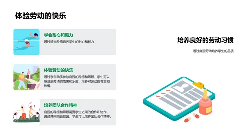 庭园植物种植教学PPT模板