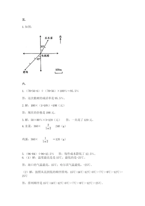 辽宁省【小升初】2023年小升初数学试卷附答案（满分必刷）.docx
