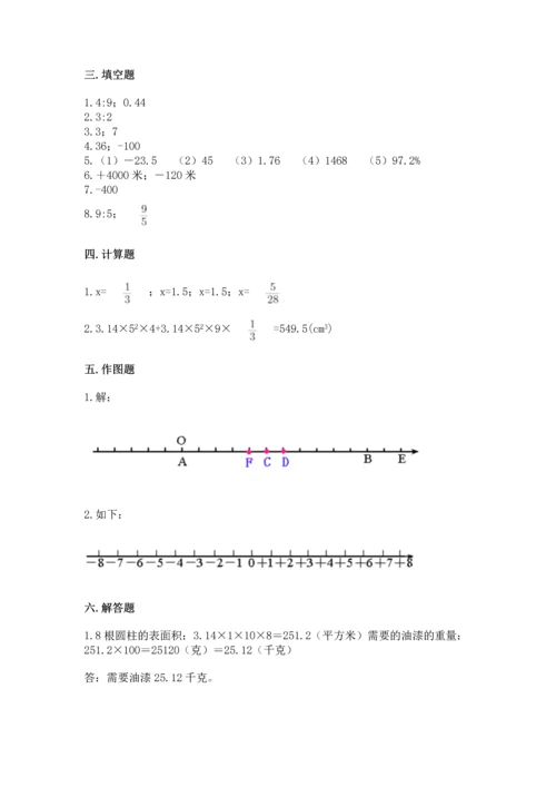 人教版六年级下册数学期末测试卷含答案（预热题）.docx