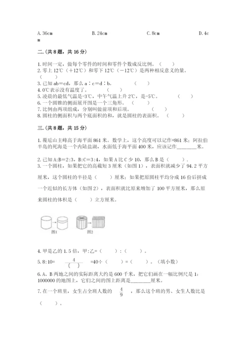 苏教版六年级数学小升初试卷精品（全优）.docx