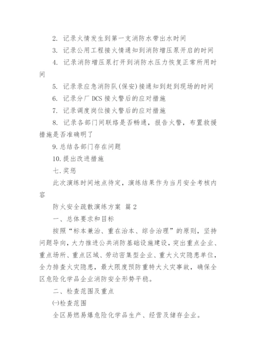 防火安全疏散演练方案.docx