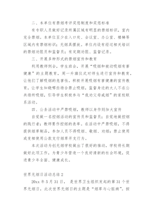 世界无烟日活动总结.docx